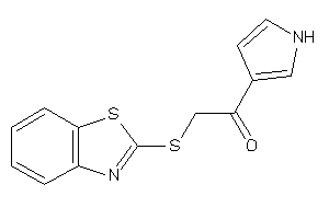 2-(1,3-benzothiazol-2-ylthio)-1-(1H-pyrrol-3-yl)ethanone