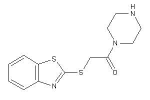 2-(1,3-benzothiazol-2-ylthio)-1-piperazino-ethanone