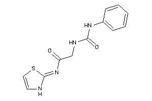 2-(phenylcarbamoylamino)-N-(4-thiazolin-2-ylidene)acetamide