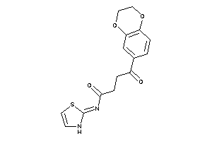 4-(2,3-dihydro-1,4-benzodioxin-6-yl)-4-keto-N-(4-thiazolin-2-ylidene)butyramide