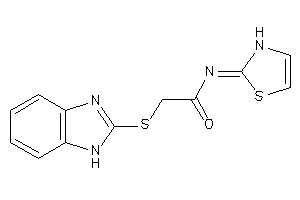 2-(1H-benzimidazol-2-ylthio)-N-(4-thiazolin-2-ylidene)acetamide