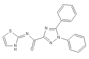 1,5-diphenyl-N-(4-thiazolin-2-ylidene)-1,2,4-triazole-3-carboxamide