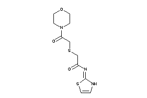 2-[(2-keto-2-morpholino-ethyl)thio]-N-(4-thiazolin-2-ylidene)acetamide