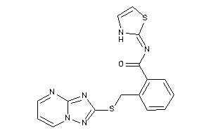 N-(4-thiazolin-2-ylidene)-2-[([1,2,4]triazolo[1,5-a]pyrimidin-2-ylthio)methyl]benzamide