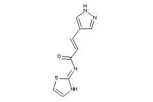 3-(1H-pyrazol-4-yl)-N-(4-thiazolin-2-ylidene)acrylamide
