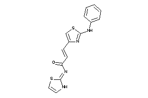 3-(2-anilinothiazol-4-yl)-N-(4-thiazolin-2-ylidene)acrylamide