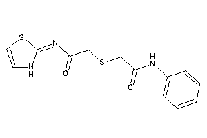 2-[[2-keto-2-(4-thiazolin-2-ylideneamino)ethyl]thio]-N-phenyl-acetamide