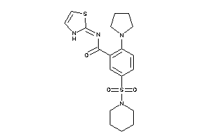 5-piperidinosulfonyl-2-pyrrolidino-N-(4-thiazolin-2-ylidene)benzamide