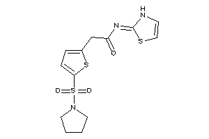 2-(5-pyrrolidinosulfonyl-2-thienyl)-N-(4-thiazolin-2-ylidene)acetamide