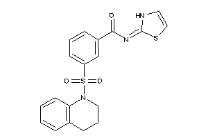 3-(3,4-dihydro-2H-quinolin-1-ylsulfonyl)-N-(4-thiazolin-2-ylidene)benzamide