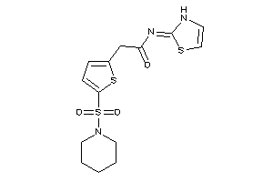 2-(5-piperidinosulfonyl-2-thienyl)-N-(4-thiazolin-2-ylidene)acetamide