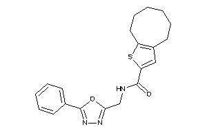 N-[(5-phenyl-1,3,4-oxadiazol-2-yl)methyl]-4,5,6,7,8,9-hexahydrocycloocta[b]thiophene-2-carboxamide