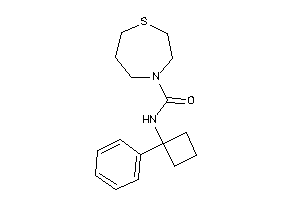 N-(1-phenylcyclobutyl)-1,4-thiazepane-4-carboxamide