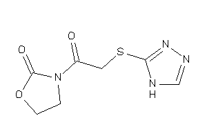 3-[2-(4H-1,2,4-triazol-3-ylthio)acetyl]oxazolidin-2-one