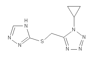 1-cyclopropyl-5-[(4H-1,2,4-triazol-3-ylthio)methyl]tetrazole