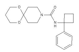 N-(1-phenylcyclobutyl)-7,11-dioxa-3-azaspiro[5.5]undecane-3-carboxamide