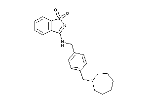 [4-(azepan-1-ylmethyl)benzyl]-(1,1-diketo-1,2-benzothiazol-3-yl)amine