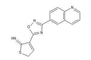 [4-[3-(6-quinolyl)-1,2,4-oxadiazol-5-yl]-2H-thiophen-5-ylidene]amine