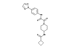 N-[1-[2-keto-2-[4-(triazol-2-yl)anilino]acetyl]-4-piperidyl]cyclobutanecarboxamide