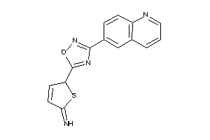 [2-[3-(6-quinolyl)-1,2,4-oxadiazol-5-yl]-2H-thiophen-5-ylidene]amine