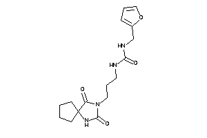 1-[3-(2,4-diketo-1,3-diazaspiro[4.4]nonan-3-yl)propyl]-3-(2-furfuryl)urea