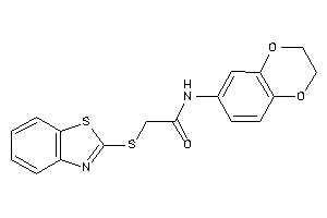 2-(1,3-benzothiazol-2-ylthio)-N-(2,3-dihydro-1,4-benzodioxin-6-yl)acetamide