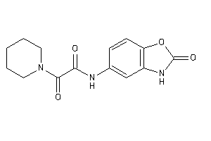 2-keto-N-(2-keto-3H-1,3-benzoxazol-5-yl)-2-piperidino-acetamide