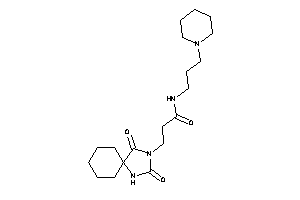3-(2,4-diketo-1,3-diazaspiro[4.5]decan-3-yl)-N-(3-piperidinopropyl)propionamide
