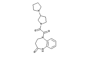 1-(4-keto-3,5-dihydro-2H-1,5-benzodiazepin-1-yl)-2-(3-pyrrolidinopyrrolidino)ethane-1,2-dione