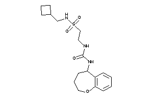 1-[2-(cyclobutylmethylsulfamoyl)ethyl]-3-(2,3,4,5-tetrahydro-1-benzoxepin-5-yl)urea