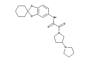 2-keto-2-(3-pyrrolidinopyrrolidino)-N-spiro[1,3-benzodioxole-2,1'-cyclohexane]-5-yl-acetamide