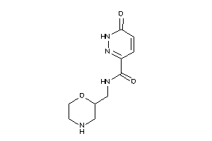 6-keto-N-(morpholin-2-ylmethyl)-1H-pyridazine-3-carboxamide