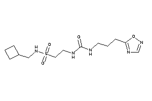 1-[2-(cyclobutylmethylsulfamoyl)ethyl]-3-[3-(1,2,4-oxadiazol-5-yl)propyl]urea