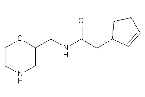 2-cyclopent-2-en-1-yl-N-(morpholin-2-ylmethyl)acetamide