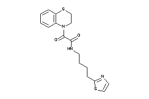 2-(2,3-dihydro-1,4-benzothiazin-4-yl)-2-keto-N-(4-thiazol-2-ylbutyl)acetamide