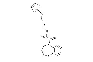 2-(3,4-dihydro-2H-1,5-benzothiazepin-5-yl)-2-keto-N-(4-thiazol-2-ylbutyl)acetamide