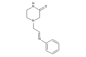 4-(2-phenyliminoethyl)piperazin-2-one