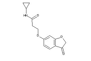 N-cyclopropyl-3-(3-ketocoumaran-6-yl)oxy-propionamide