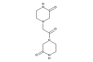 4-[2-keto-2-(3-ketopiperazino)ethyl]piperazin-2-one