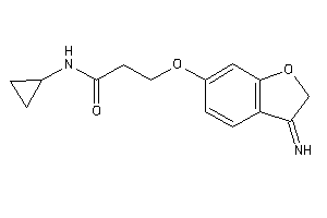 N-cyclopropyl-3-(3-iminocoumaran-6-yl)oxy-propionamide