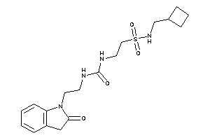 1-[2-(cyclobutylmethylsulfamoyl)ethyl]-3-[2-(2-ketoindolin-1-yl)ethyl]urea