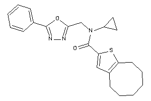 N-cyclopropyl-N-[(5-phenyl-1,3,4-oxadiazol-2-yl)methyl]-4,5,6,7,8,9-hexahydrocycloocta[b]thiophene-2-carboxamide