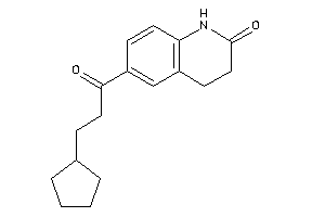 6-(3-cyclopentylpropanoyl)-3,4-dihydrocarbostyril