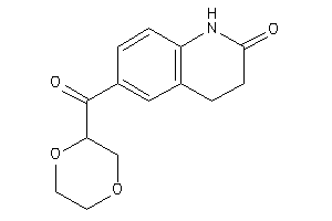 Image of 6-(1,4-dioxane-2-carbonyl)-3,4-dihydrocarbostyril