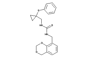 1-(4H-1,3-benzodioxin-8-ylmethyl)-3-[[1-(phenylthio)cyclopropyl]methyl]urea