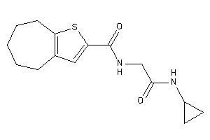 N-[2-(cyclopropylamino)-2-keto-ethyl]-5,6,7,8-tetrahydro-4H-cyclohepta[b]thiophene-2-carboxamide