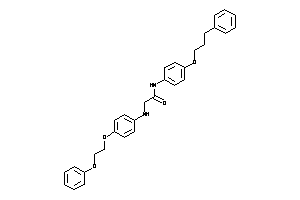 2-[4-(2-phenoxyethoxy)anilino]-N-[4-(3-phenylpropoxy)phenyl]acetamide
