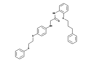 Image of 2-[4-(2-phenoxyethoxy)anilino]-N-[2-(3-phenylpropoxy)phenyl]acetamide