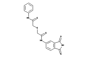 2-[[2-[(1,3-diketoisoindolin-5-yl)amino]-2-keto-ethyl]thio]-N-phenyl-acetamide