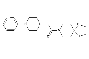 1-(1,4-dioxa-8-azaspiro[4.5]decan-8-yl)-2-(4-phenylpiperazino)ethanone